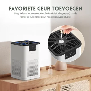 Intelectro Luchtreiniger HEPA H13 Wit/Zwart