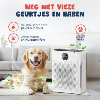 JC Pets Luchtreiniger HEPA 13 Filter 100 m² Air Purifier