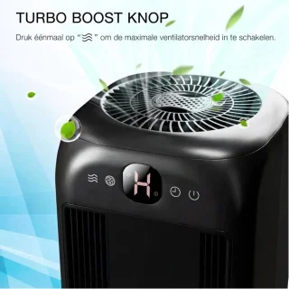 KLS luchtreiniger met hepa-filter - zwart
