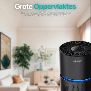 KRAFT Luchtreiniger HEPA 13 Zwart