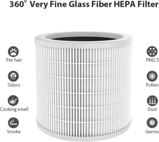 Luchtreiniger Carbon HEPA Ionisator 40° draaibaar