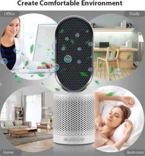 Luchtreiniger Carbon HEPA Ionisator 40° draaibaar