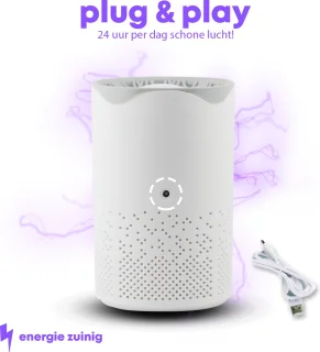 Luchtreiniger Mini met HEPA Filter en Ionisator