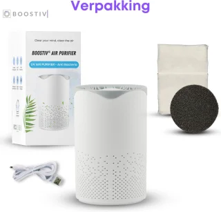 Luchtreiniger Mini met HEPA Filter en UV lamp