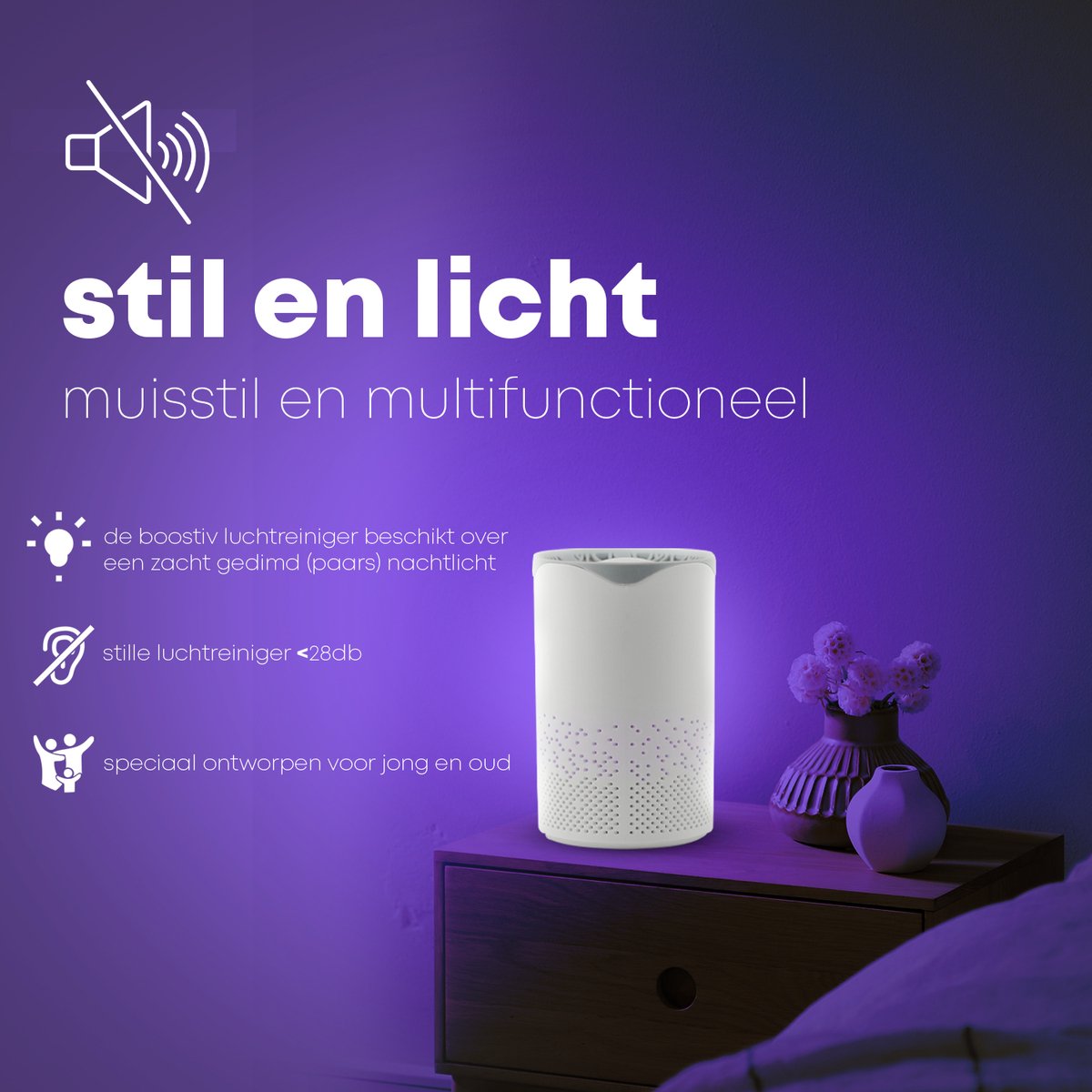 Wat vinden we goed aan de Luchtreiniger Mini met HEPA Filter en UV lamp