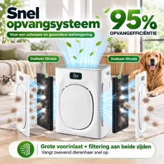 MUPOO luchtreiniger met hepafilter voor huisdieren