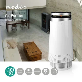Nedis Luchtreiniger Wit 20m²