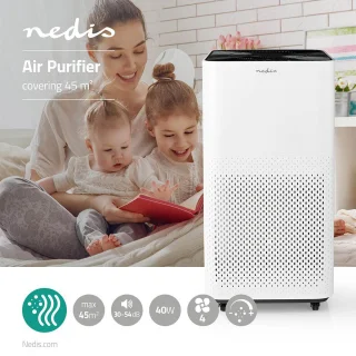 Nedis Luchtreiniger Wit voor ruimtes tot 45 m²