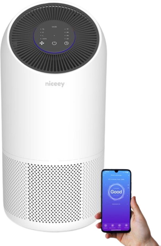Niceey Luchtreiniger Air Purifier Wit review