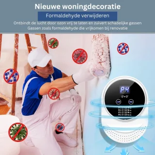 Ozon Generator Luchtreiniger Wit/Zwart
