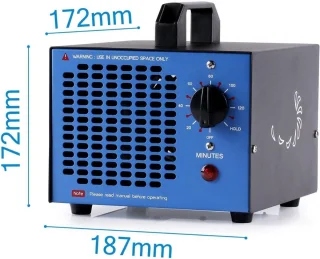 Ozon Generator Zwart-Blauw
