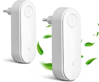 De Plug-in Mini Luchtreiniger - Set van 2 - Wit in één oogopslag