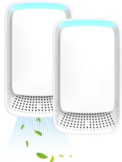 Plug-in negatieve ionenluchtreiniger wit - 2-pack