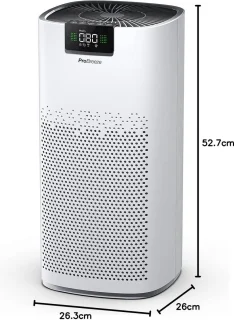 Pro Breeze Luchtreiniger 5-in-1 UV + HEPA Wit