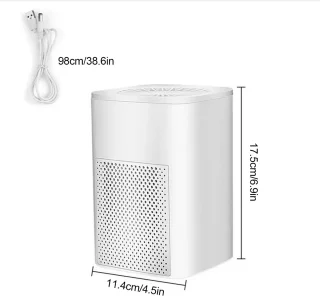 Redom luchtreiniger – compact usb luchtfilter – wit