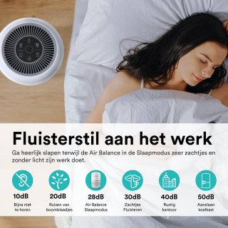 Rolfstone Air Balance Luchtreiniger met HEPA 13 en koolstoffilter
