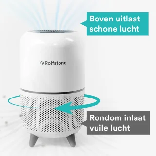 Rolfstone Air Balance Luchtreiniger met HEPA 13 en koolstoffilter