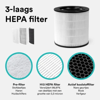 Rolfstone Air Balance XL Luchtreiniger met HEPA 13 filter