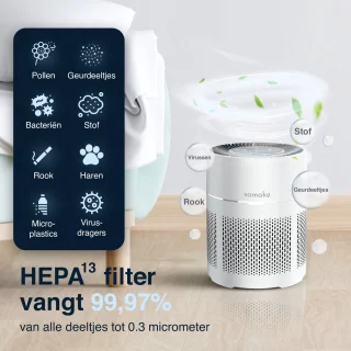 Samako Airflow Luchtreiniger Hepa 13 Pro