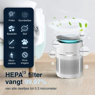 Samako Airflow Pro Luchtreiniger Hepa 13 Pro Filter