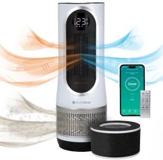 Silvergear Luchtreiniger Hot & Cold 3-1 met HEPA 13 Filter Wit
