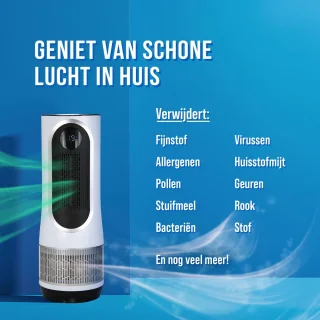 Silvergear Luchtreiniger Hot & Cold 3-1 met HEPA 13 Filter Wit