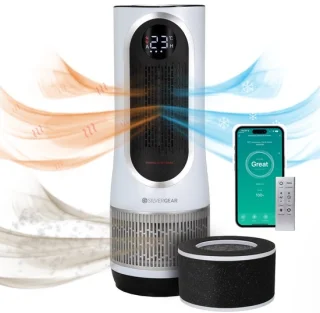 Silvergear Luchtreiniger Hot & Cold 3-1 met HEPA 13 Filter Wit