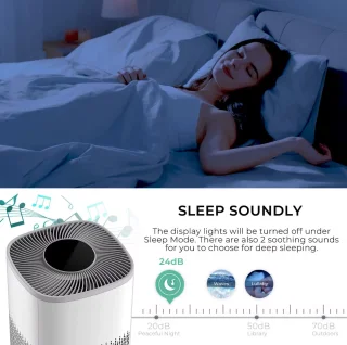 Smart Air Purifier DN-905 Luchtreiniger Wit