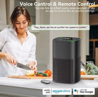 Smart Air Purifier DN-905 Luchtreiniger Zwart