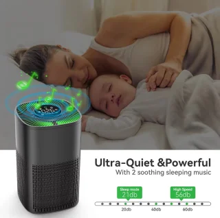 Smart Air Purifier DN-905 Luchtreiniger Zwart