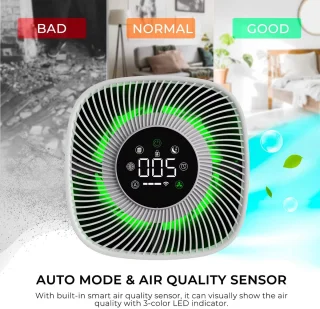 Smart Air Purifier DN-905 Luchtreiniger Zwart