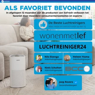 Sofresh Air Purifier 30 m² met HEPA-filter
