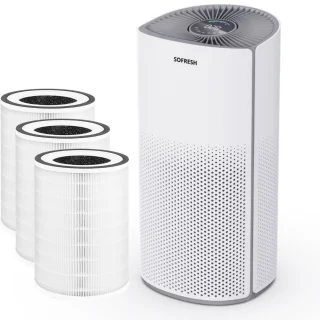 Sofresh luchtreiniger 30 m² met app en 3 HEPA-filters