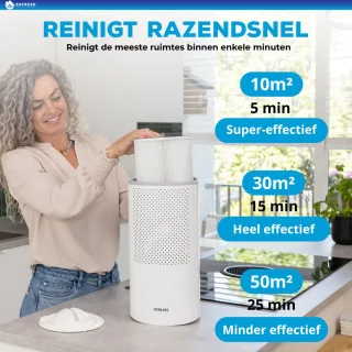 Sofresh luchtreiniger met app 30 m² 6-in-1 filtersysteem