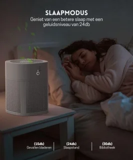 StayPowered Luchtreiniger 3in1 Zwart Kleine Ruimtes