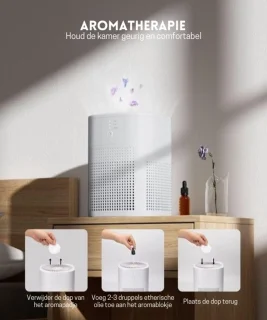 StayPowered Luchtreiniger 3in1 Zwart Kleine Ruimtes