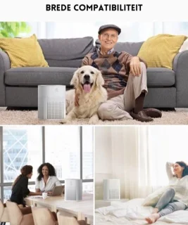 StayPowered Luchtreiniger 3in1 Zwart Kleine Ruimtes