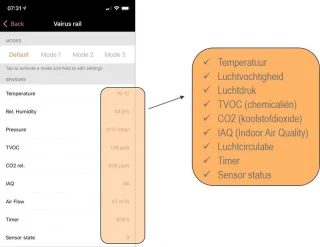 Vairus Luchtreiniger Rail