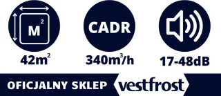 Vestfrost VP-A1M30WH Slimme Luchtreiniger 42 m²