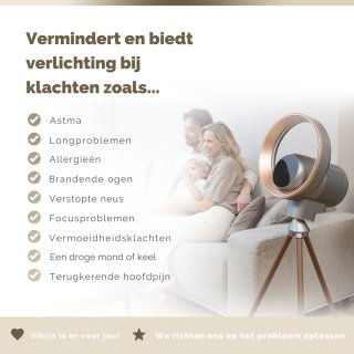 Wat vinden we goed aan de Vibrix AURAFLOW Luchtreiniger