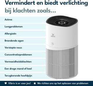 Wat vinden we goed aan de Vibrix PureFlow 70 Luchtreiniger