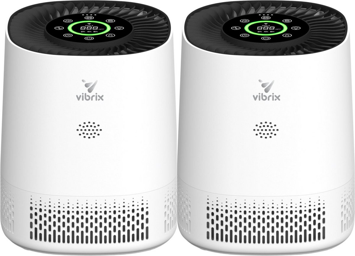 De Vibrix PureFlow15 luchtreiniger 2-pack in één oogopslag