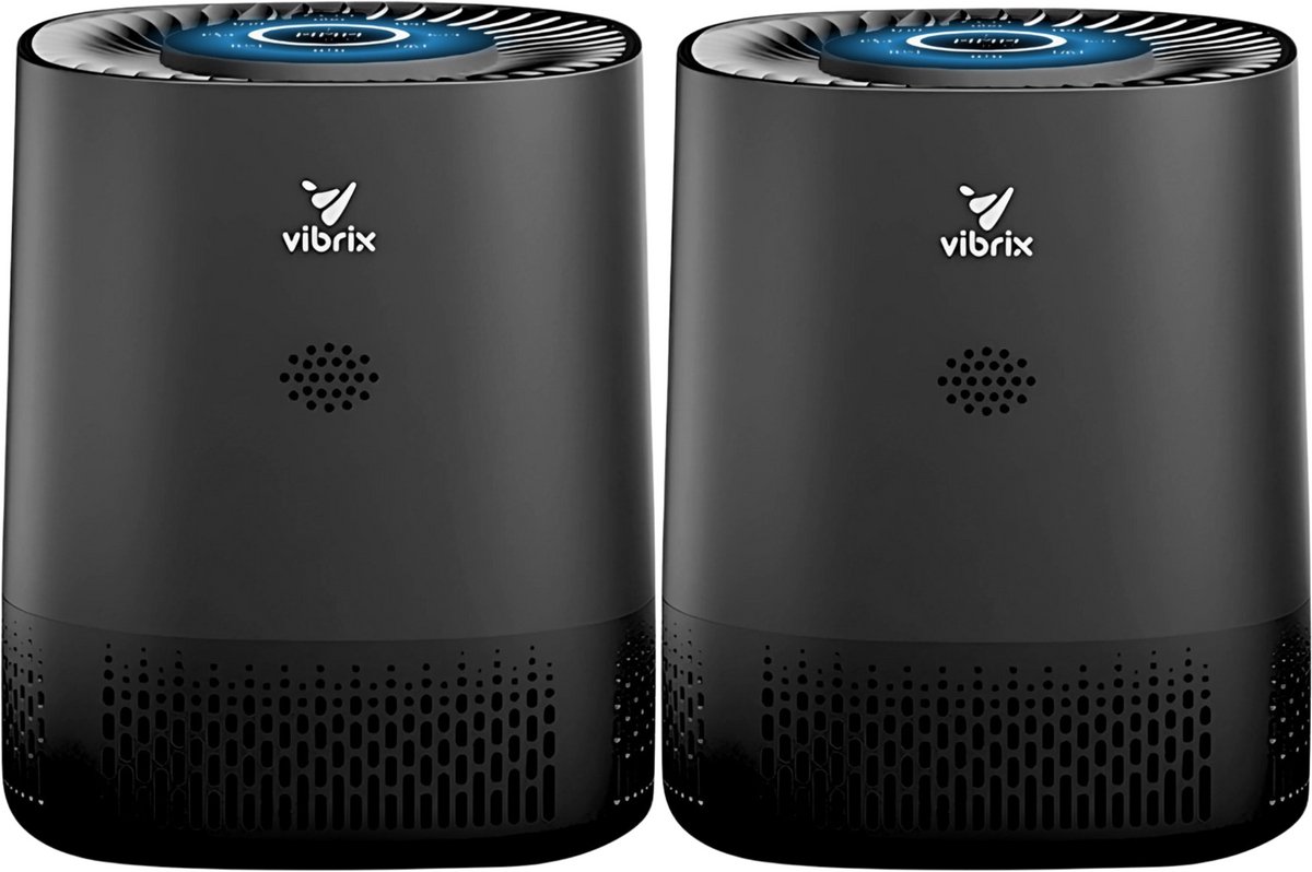De Vibrix PureFlow15 Pro Luchtreiniger 2-pack in één oogopslag