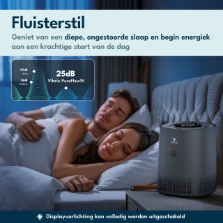 Vibrix PureFlow15 Pro luchtreiniger met extra filter en APP