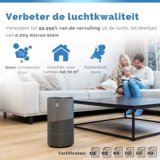 Vibrix PureFlow70 Pro luchtreiniger