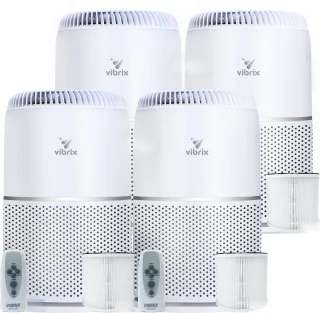 Vibrix Vortex20 Luchtreiniger 4-pack met Afstandsbediening