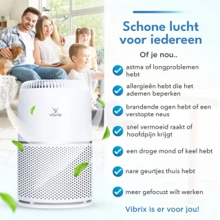 Vibrix Vortex20 luchtreiniger met afstandsbediening
