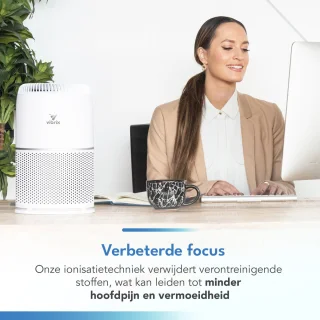 Vibrix Vortex20 Luchtreiniger Set - 2 Stuks met Afstandsbediening