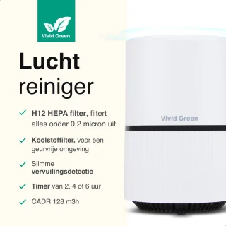 Vivid Green Luchtreiniger Air Purifier Wit
