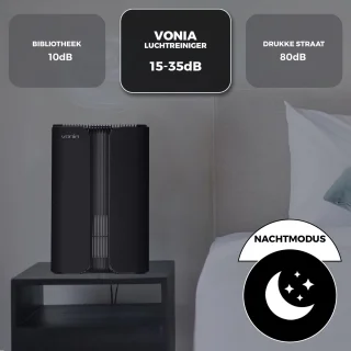 Vonia Luchtreiniger Zwart